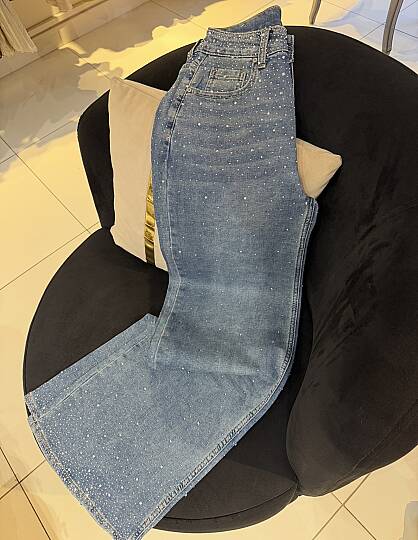 AMELİA TAŞLI KOT PANTOLON