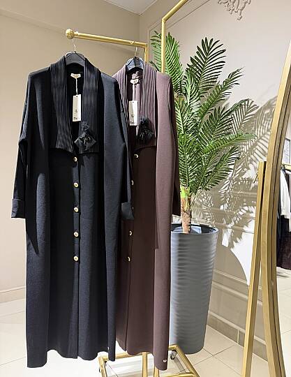 BROŞ YAKA DETAYLI ÇELİK ÖRME HIRKA - 4