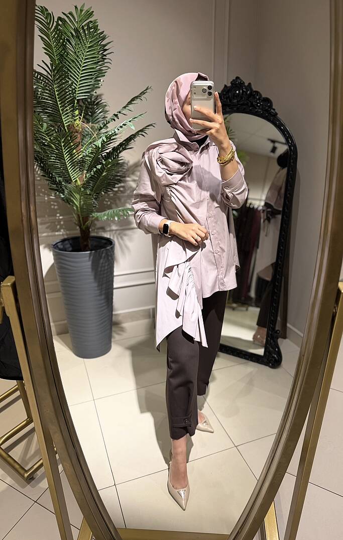 GÜL DETAY TASARIM GÖMLEK - 5