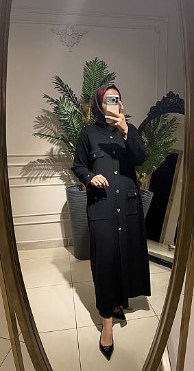 YIRTMAÇ DÜĞME DETAYLI ÇELİK ÖRME HIRKA (1)